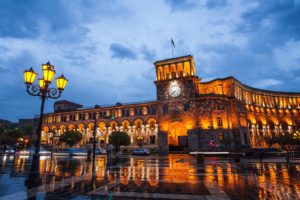 The Republic Square of Yerevan