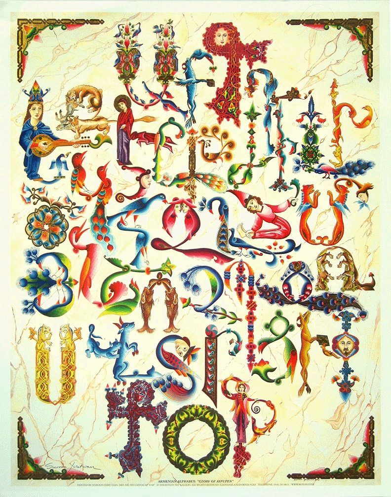 Armenian alphabet - History of Armenian writing - ArmGeo