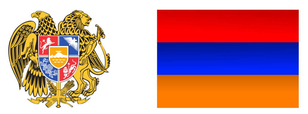 Герб и Армянский флаг