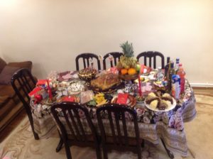 New Year Table in Armenia